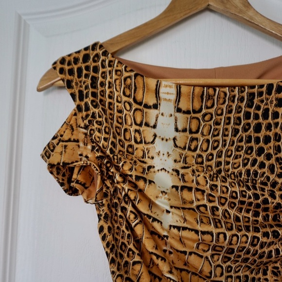 Animal print ruched dress - Picture 3 of 12